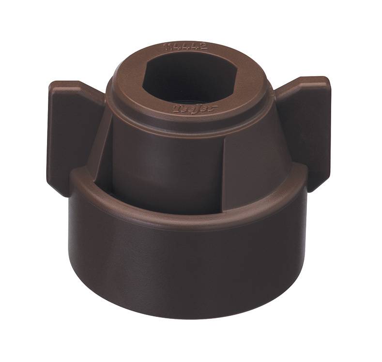 Brown / 114443-7-CELR / Quick TeeJet Cap w/ Gasket