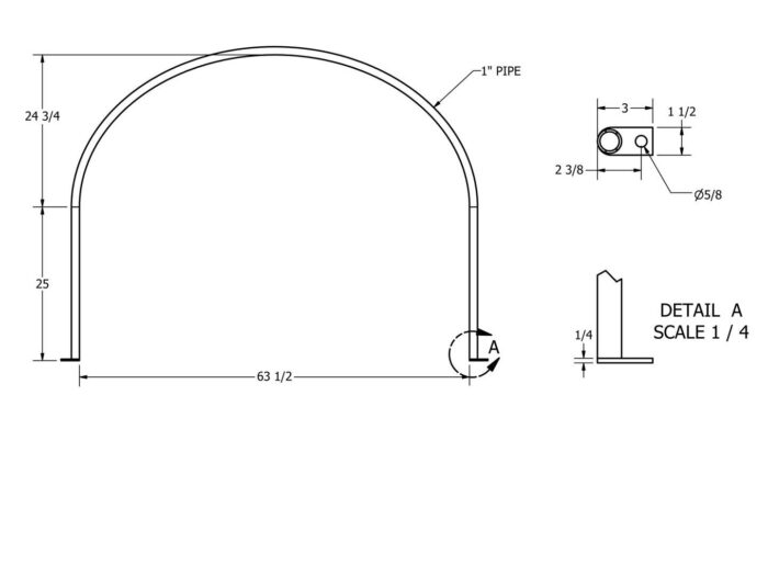 Norwesco 1335 Gallon Elliptical Leg Tank Tie Down (Call for Quote)