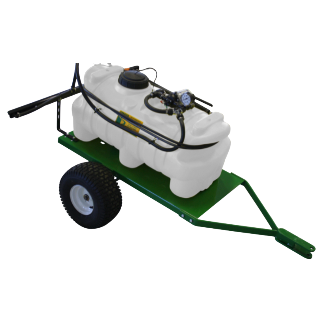 15 Gallon Trailer Lawn Sprayer - 1.4 gpm pump - 2 nozzle boom
