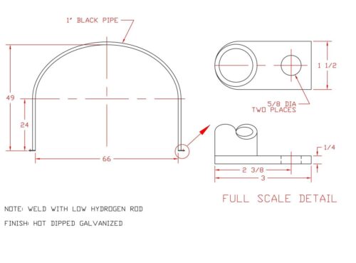 Norwesco 1610 V Bottom Tank Tie Down (Call for Quote)