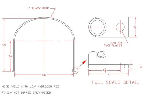 Norwesco 2010 V Bottom Tank Tie Down (Call for Quote)