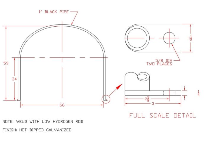 Norwesco 2010 V Bottom Tank Tie Down (Call for Quote)