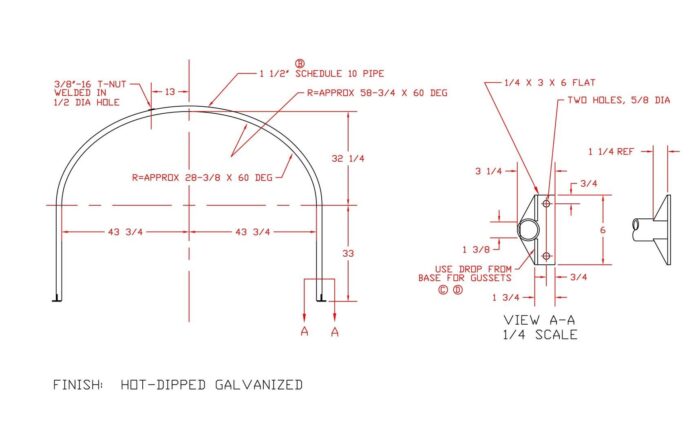 Norwesco 2635 Gallon Elliptical Leg Tank Tie Down (Call for Quote)