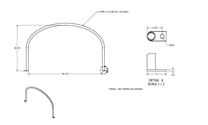 Norwesco 335 Gallon Elliptical Leg Tank Tie Down (Call for Quote)