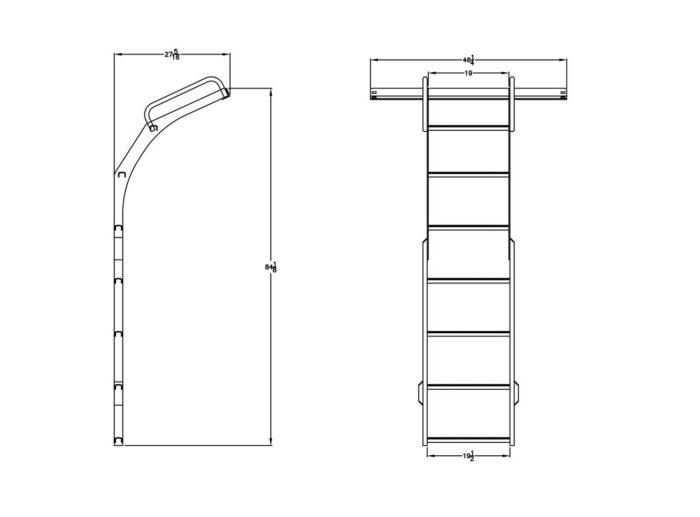 Ladder for 4035 Elliptical Leg Tanks (Call for Quote)