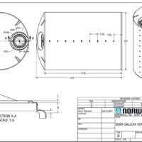 Norwesco 5000 Gallon Vertical Tank - (CALL FOR QUOTE)