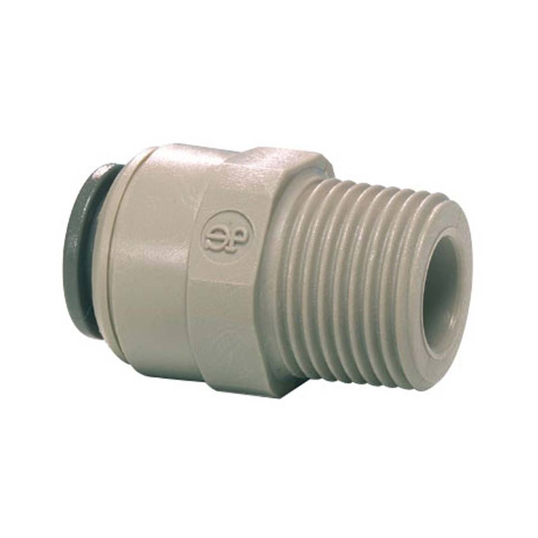 Push-In Fitting 1/2" OD Tubing x 3/8" Male Pipe Thread