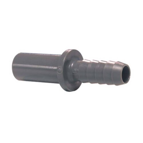 Push-In Fitting 1/4" OD Stem Adapter x 1/4" Hose Barb