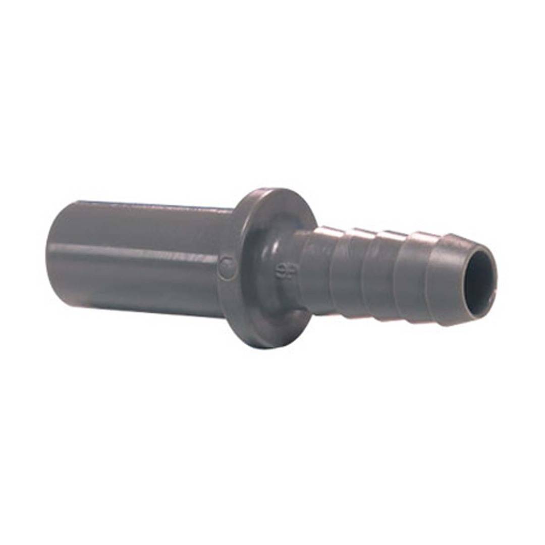 Push-In Fitting 1/2" OD Stem Adapter x 1/2" Hose Barb