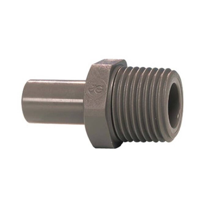 Push-In Fitting 1/4" Stem Adapter x 1/4" Male Pipe Thread