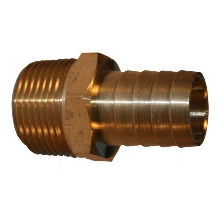 1/4" Male Pipe Thread x 1/4" Hose Barb - Brass