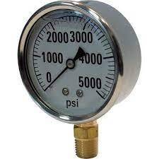 2-1/2" Liquid Filled Pressure Gauge - 5000 PSI