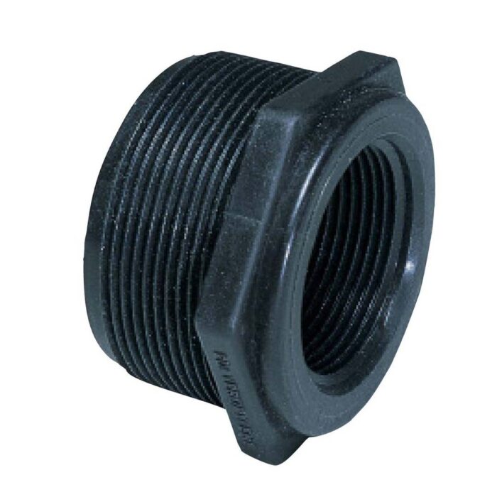 1-1/2" MPT x 3/4" FPT Reducer Bushing Poly