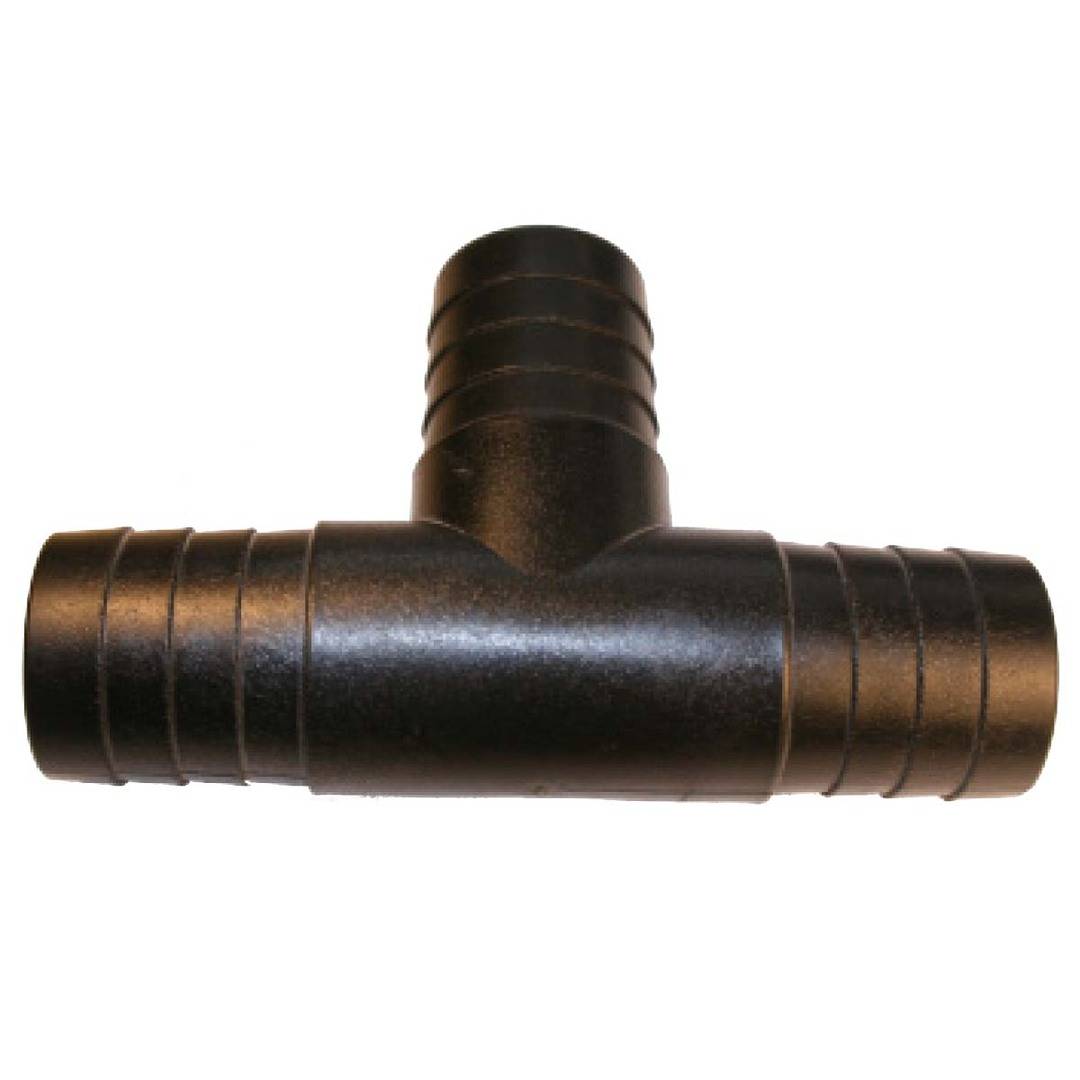 1-1/4" Hose Barb Mender Tee - Poly