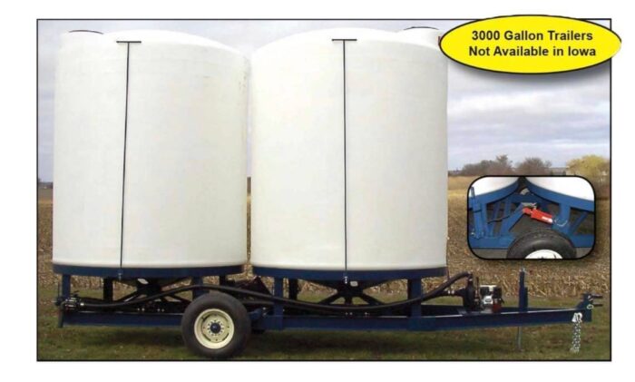 Portable Dual Cone Bottom Trailers 2500 & 3000 Gallon (Call for Quote)