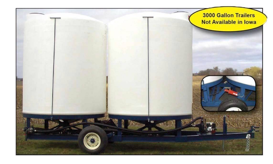Portable Dual Cone Bottom Trailers 2500 & 3000 Gallon (Call for Quote)