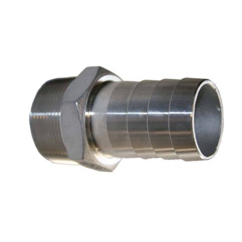 3/4" Male Pipe Thread x 3/4" Hose Barb - Stainless Steel