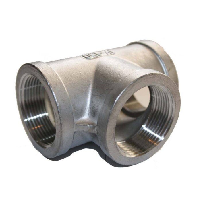 1-1/2" Female Pipe Thread Tee - Stainless Steel